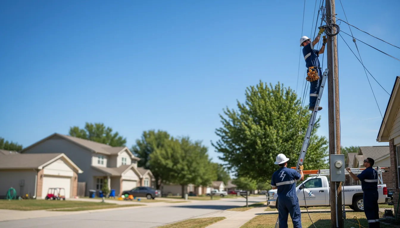 Residential electrician providing installation services in Tippo, MS